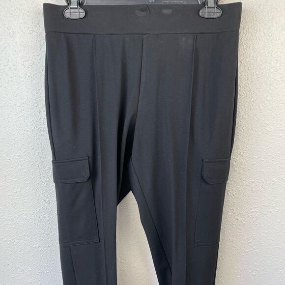 JW Styles Black Stretch Crop Pants size M EUC - Picture 4 of 6